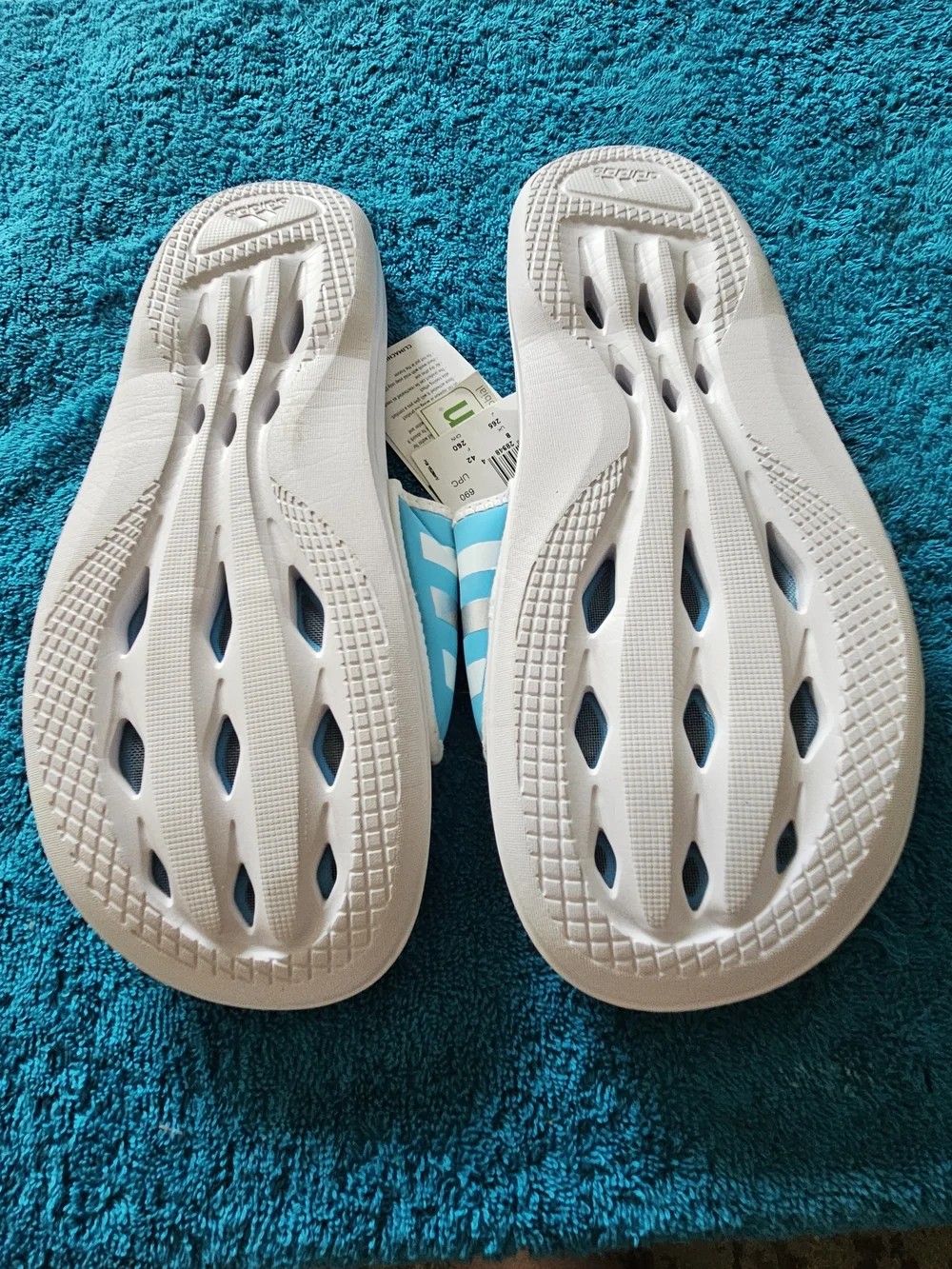 Adidas Climacool/Climachill Men’s Aqua Slide Sandals - Blue/White